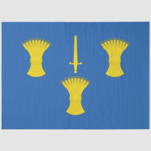 Papel De Seda Bandera de Cheshire (condado del Reino Unido)