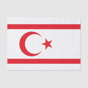 Papel De Seda Bandera de Chipre del Norte