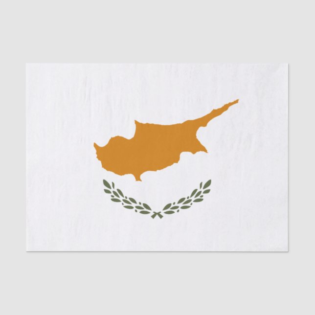 Papel De Seda Bandera de Chipre (grecochipriota) (Anverso)