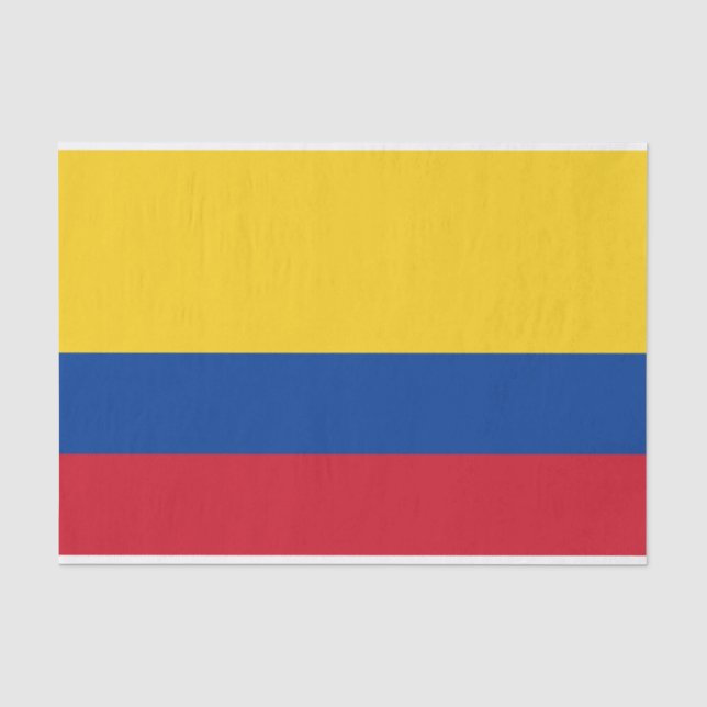 Papel De Seda Bandera de Colombia (Anverso)