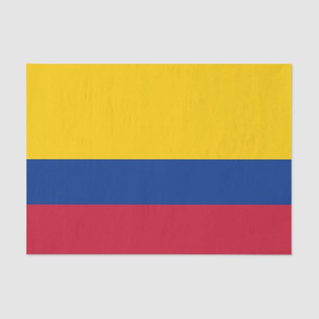 Papel De Seda Bandera de Colombia (Anverso)