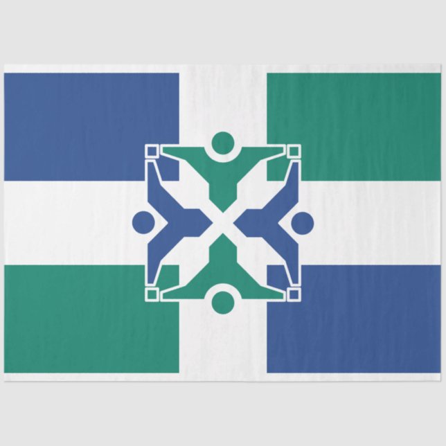 Papel De Seda Bandera de Columbia (Missouri) (Anverso)