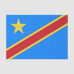 Papel De Seda Bandera de Congo Kinshasa