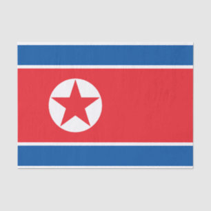 Papel De Seda Bandera de Corea del Norte