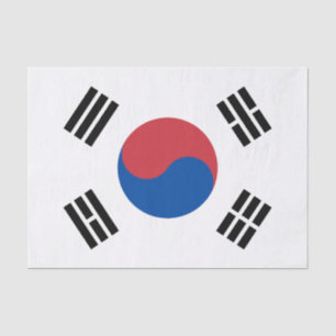 Papel De Seda Bandera de Corea del Sur