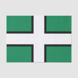 Papel De Seda Bandera de Devon (condado del Reino Unido)