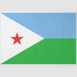 Papel De Seda Bandera de Djibouti (Nación Africana)