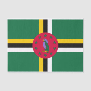 Papel De Seda Bandera de Dominica
