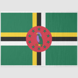 Papel De Seda Bandera de Dominica
