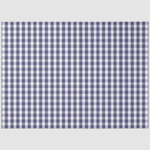 Papel De Seda Bandera de EE.UU. Azul y blanco Gingham verificado