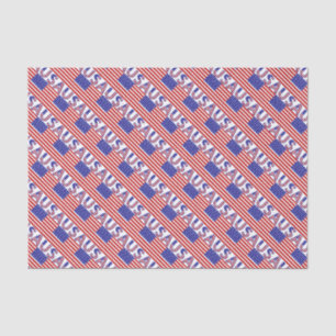 Papel De Seda Bandera de EE. UU. Estados Unidos de América Tiled