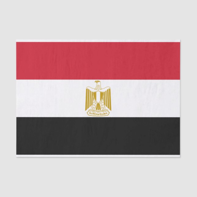 Papel De Seda Bandera de Egipto (Anverso)