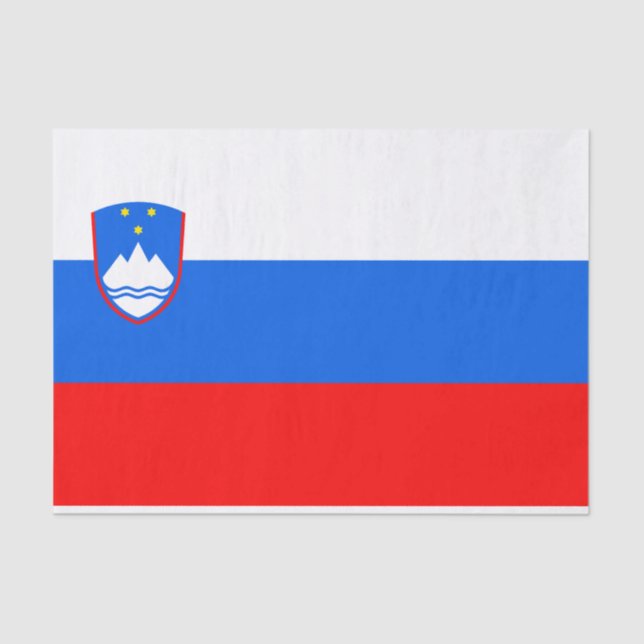 Papel De Seda Bandera de Eslovenia (Anverso)
