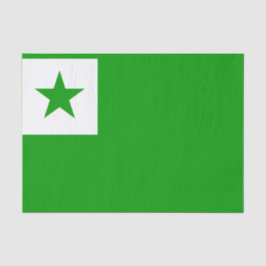 Papel De Seda Bandera de esperanto