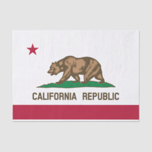 Papel De Seda Bandera de estado de California