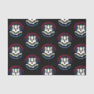 PAPEL DE SEDA BANDERA DE ESTADO DE CONSTITUCIÓN DE CONECTICUACIÓ