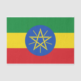 Papel De Seda Bandera de Etiopía
