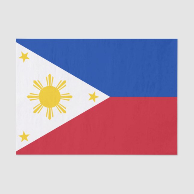 Papel De Seda Bandera de Filipinas (Anverso)
