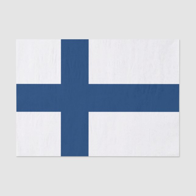 Papel De Seda Bandera de Finlandia (Anverso)