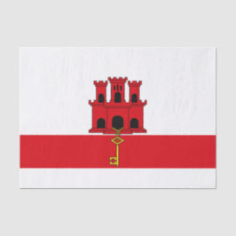Papel De Seda Bandera de Gibraltar