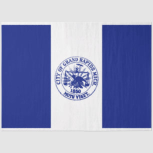 Papel De Seda Bandera de Grand Rapids (Michigan City)