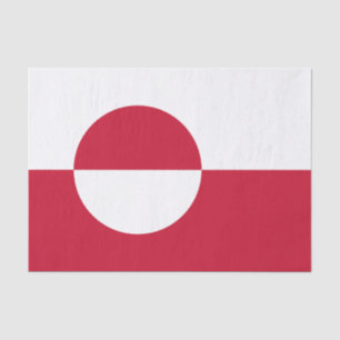 Papel De Seda Bandera de Groenlandia
