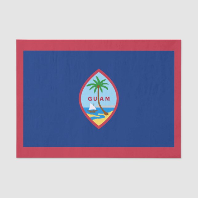 Papel De Seda Bandera de Guam (Anverso)