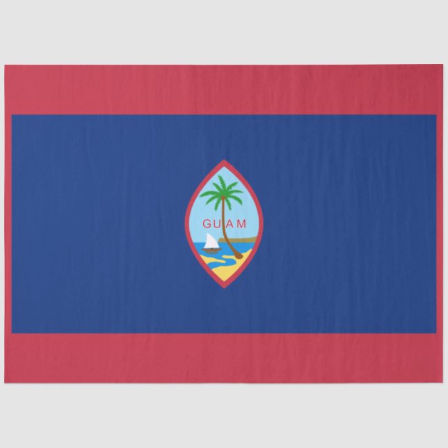 Papel De Seda Bandera de Guam (Anverso)
