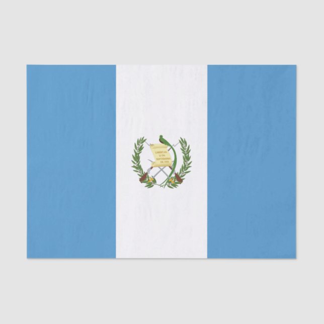 Papel De Seda Bandera de Guatemala (Anverso)