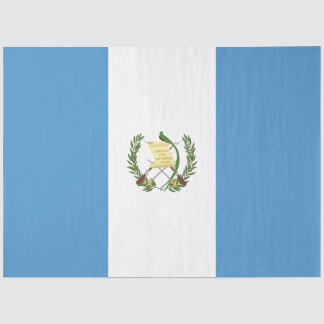 Papel De Seda Bandera de Guatemala (Anverso)