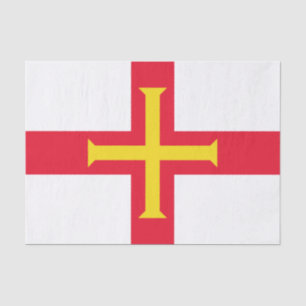 Papel De Seda Bandera de Guernsey