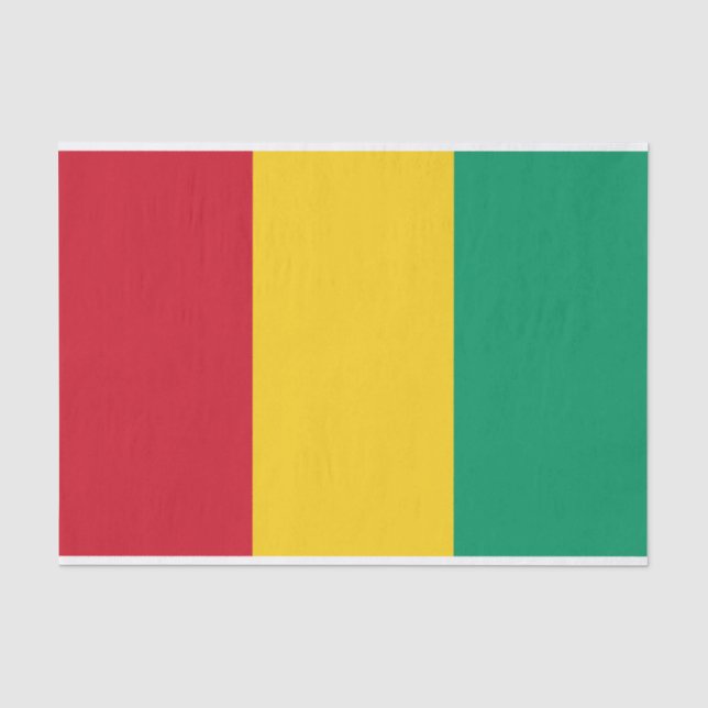 Papel De Seda Bandera de Guinea (Anverso)