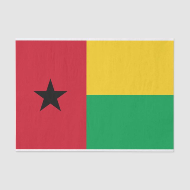 Papel De Seda Bandera de Guinea Bissau (Anverso)
