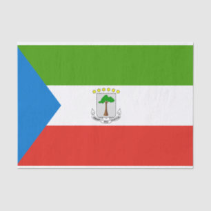 Papel De Seda Bandera de Guinea Ecuatorial