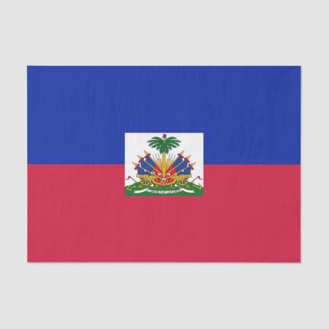Papel De Seda Bandera de Haití (Anverso)