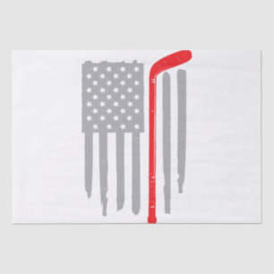 Papel De Seda Bandera de hockey estadounidense