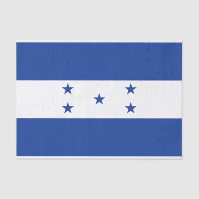 Papel De Seda Bandera de Honduras (Anverso)