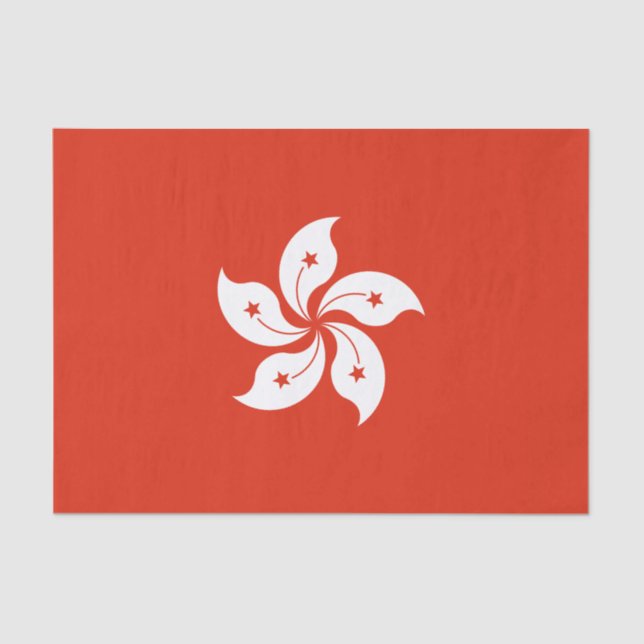 Papel De Seda Bandera de Hong Kong (Anverso)