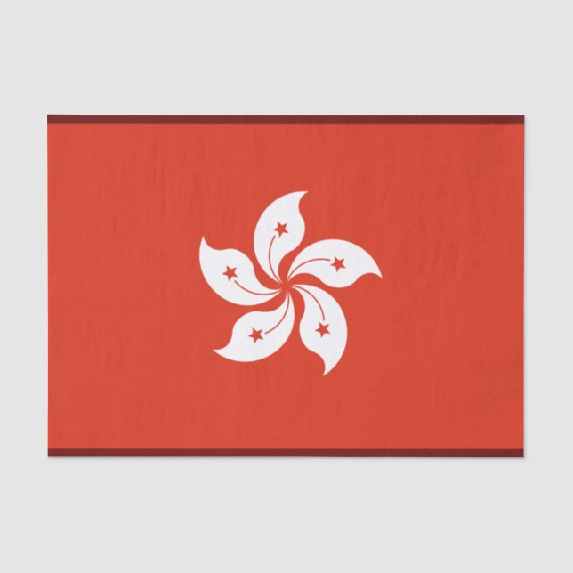 Papel De Seda Bandera de Hong Kong (Anverso)