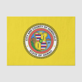 Papel De Seda Bandera de Honolulu (Hawái)