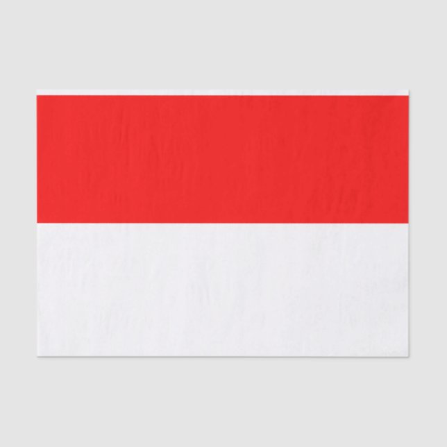 Papel De Seda Bandera de Indonesia (Anverso)