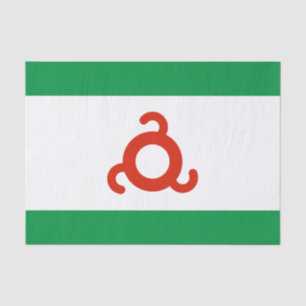 Papel De Seda Bandera de Ingushetia