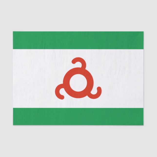 Papel De Seda Bandera de Ingushetia (Anverso)