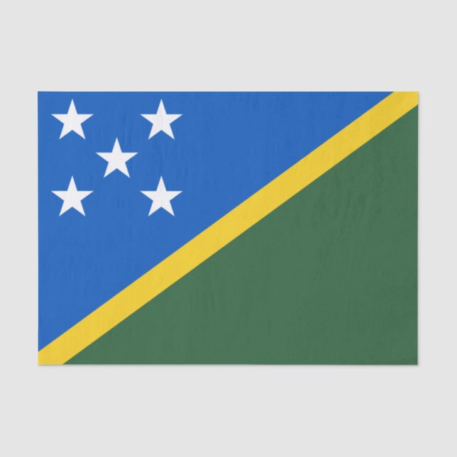 Papel De Seda Bandera de Islas Salomón (Anverso)