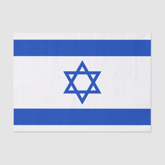 Papel De Seda Bandera de Israel (Anverso)