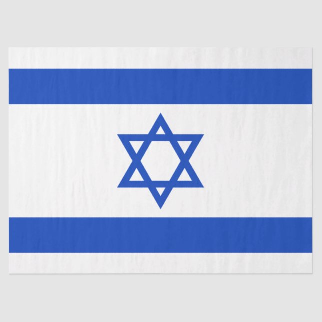 Papel De Seda Bandera de Israel (Anverso)
