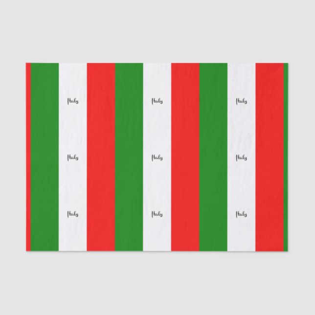 Papel De Seda Bandera de Italia (Anverso)