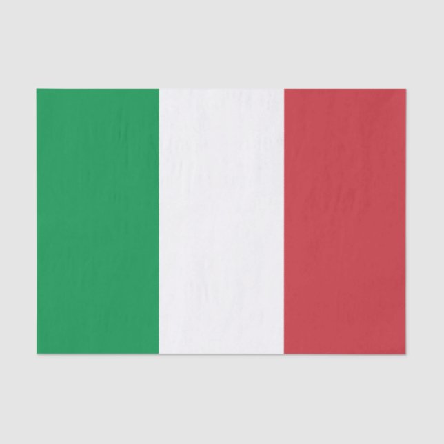 Papel De Seda Bandera de Italia (Anverso)