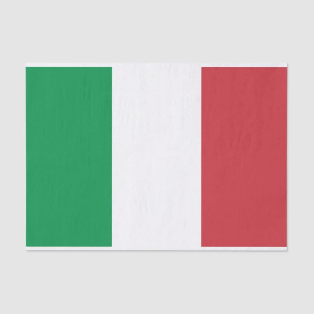 Papel De Seda Bandera de Italia Tejido (Anverso)