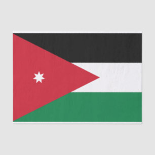 Papel De Seda Bandera de Jordania